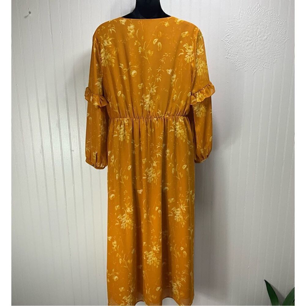 MADEWELL V-Neck Long Sleeve Maxi Dress - Picture 4 of 6